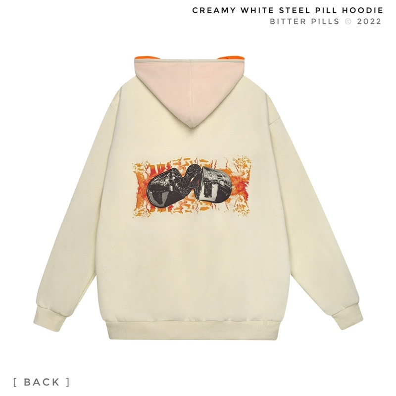 Áo hoodie Steel P i l l  2 màu (Trắng kem / Đen) - Bitter Pills | BigBuy360 - bigbuy360.vn