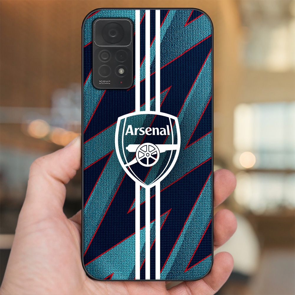 Ốp lưng Xiaomi Redmi Note 11 Pro 4G viền đen in hình Arsenal FC