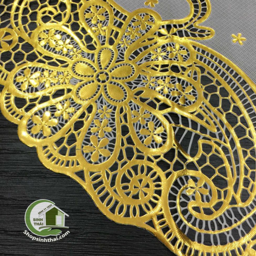 Tấm khăn trải bàn bằng nhựa không thấm nước màu vàng