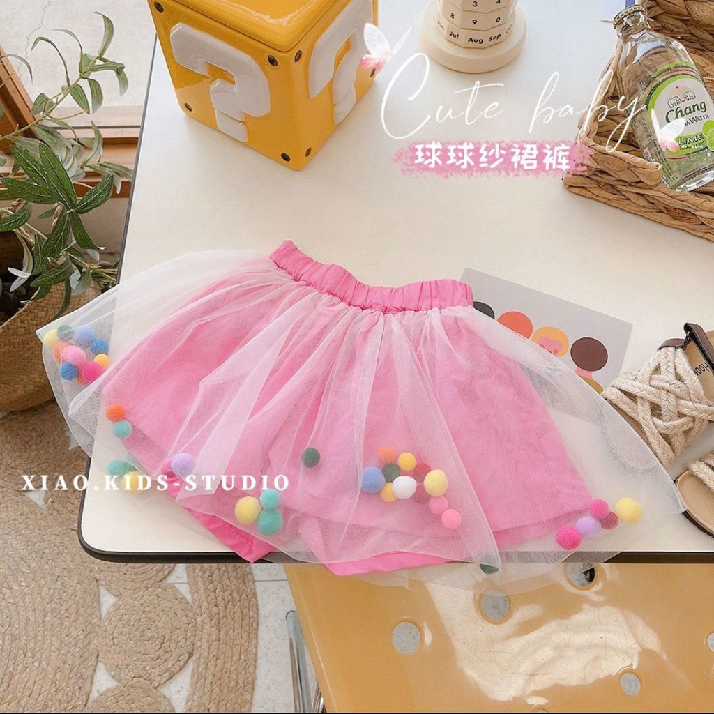 Set Áo Thun Tay Ngắn Phối Lưới Kẻ Sọc Màu Hồng Dễ Thương Thời Trang Hè 2023 Phong Cách Hàn Quốc Cho Bé Gái