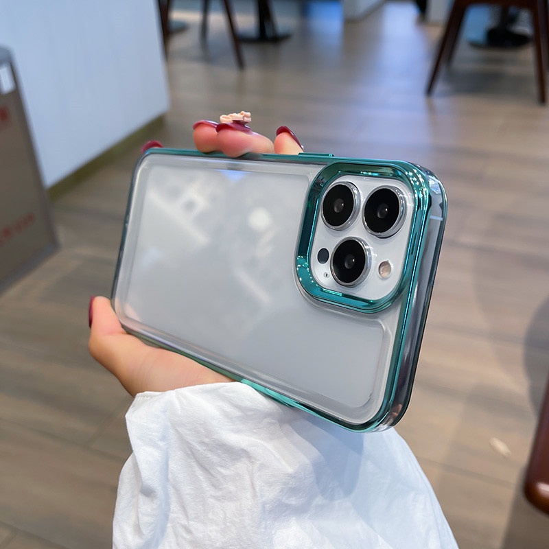 Ốp Điện Thoại Cứng Trong Suốt Chống Sốc Sang Trọng Cho iPhone 11 13 12 pro max X / XS XR XS max