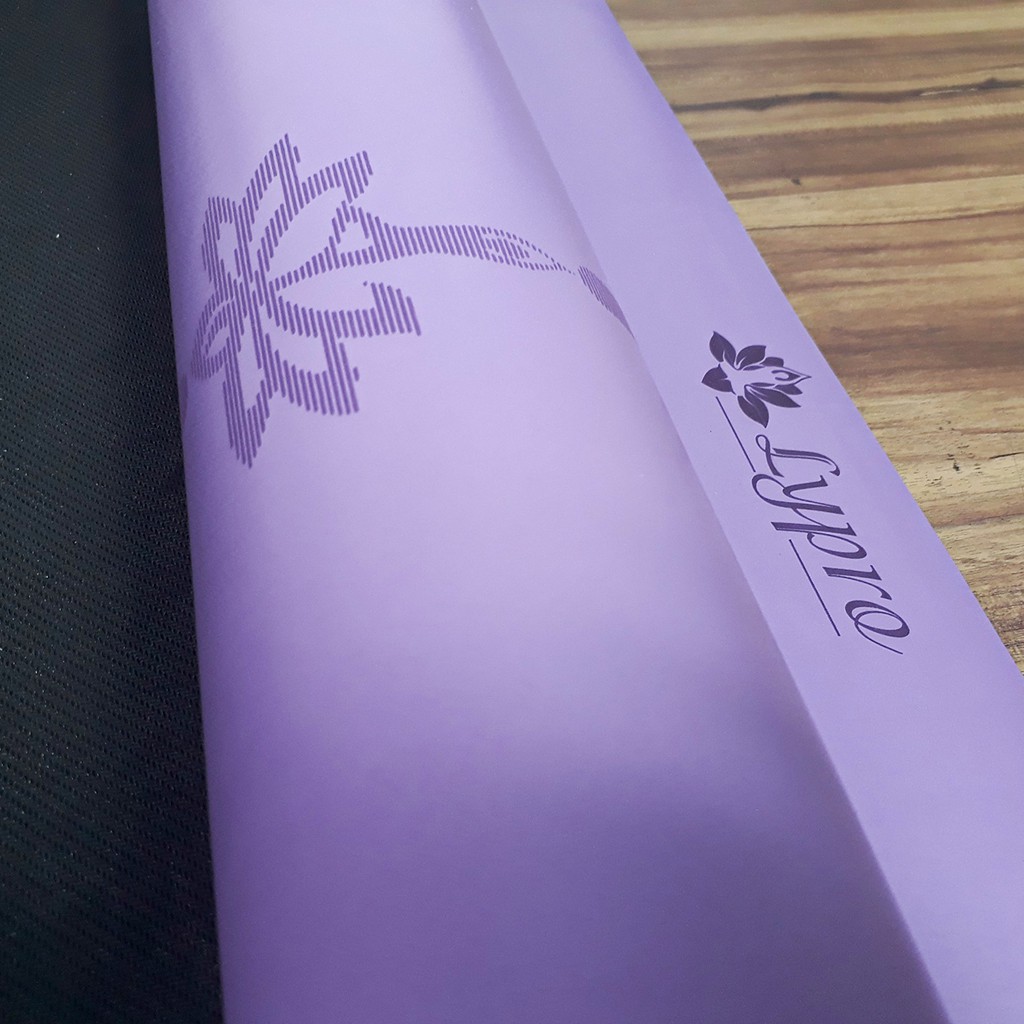 Thảm Tập Yoga LYPRO Định Tuyến Cao Su Non PU ❤Tặng Kèm Túi Đựng Thảm Đẹp ❤ Dày 6mm Hàng VNXK Siêu Dày Siêu Êm Siêu Đẹp