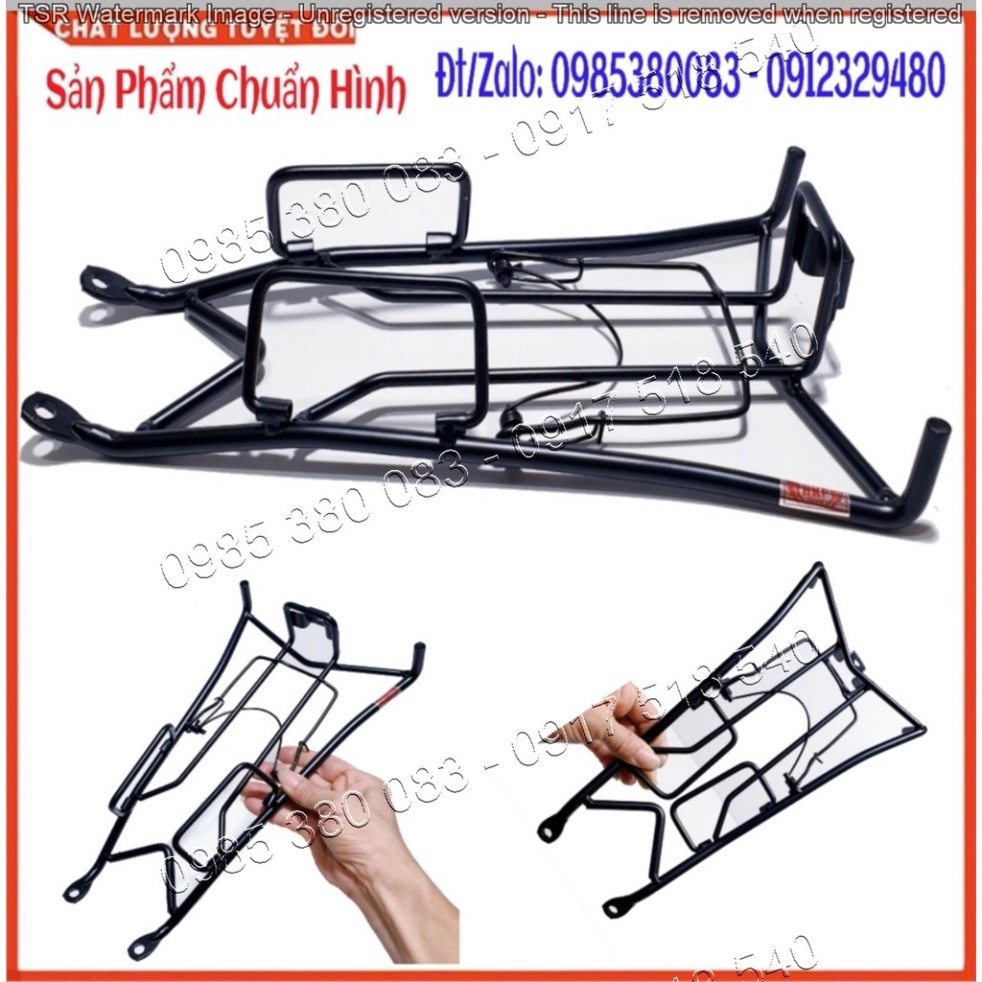 Baga Winner X Cao Cấp (V1, V2) INOX Sơn Đen Tĩnh Điện Dày 10 Ly Chắc Chắn Mẫu Mới 2019 - 2021 (Ảnh Sp Thật)