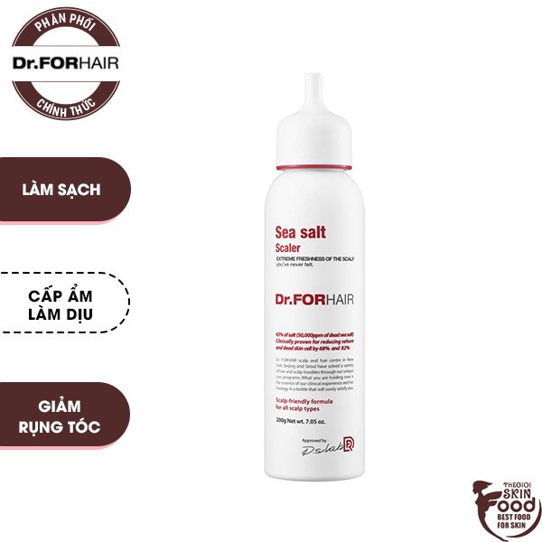 Tẩy Tế Bào Chết Da Đầu Dr.FORHAIR Sea Salt Scaler 200g