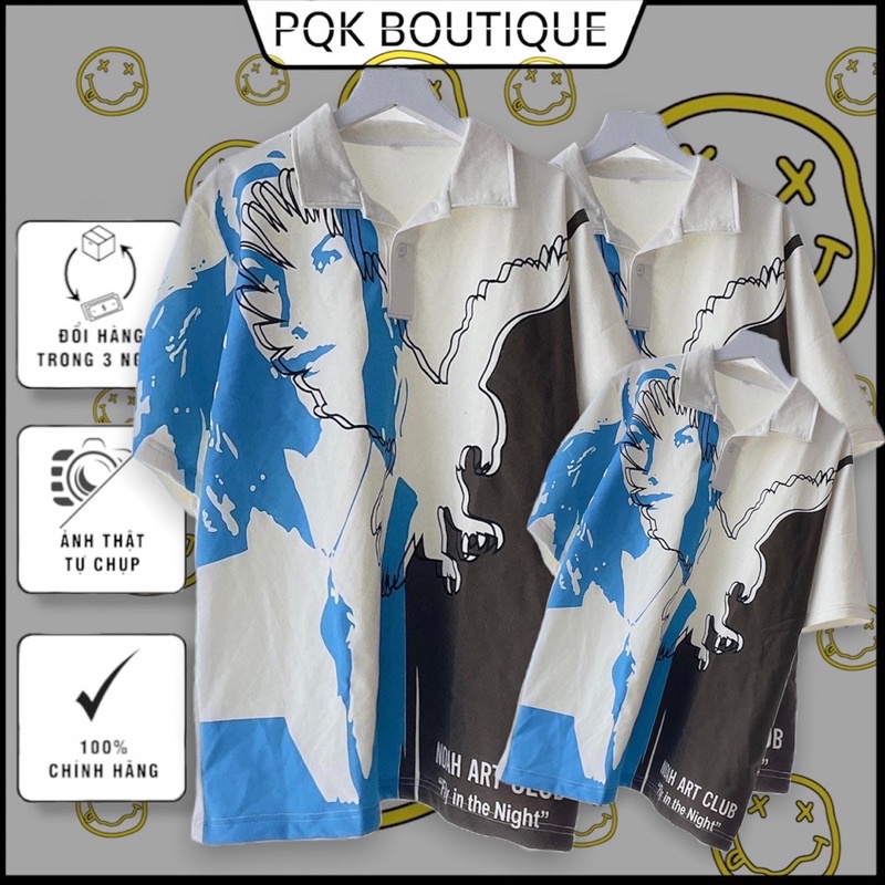 Áo Polo Form Rộng Màu Trắng NOAH PQK ( nam nữ mặc )