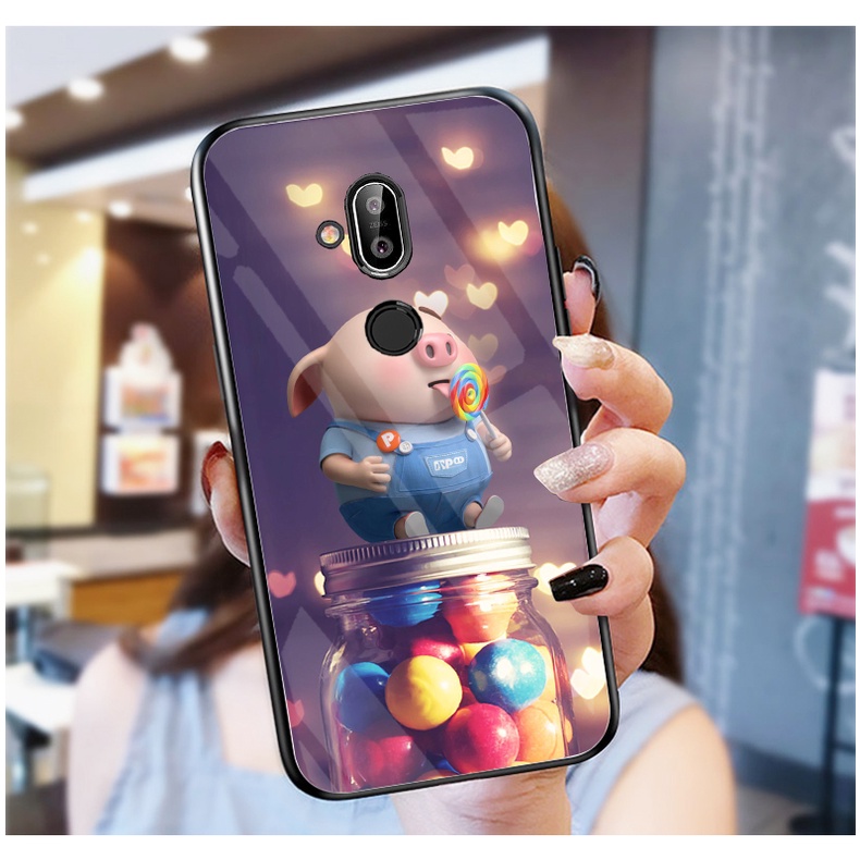 Ốp Lưng NOKIA 8.1 mặt kính cường lực cao cấp