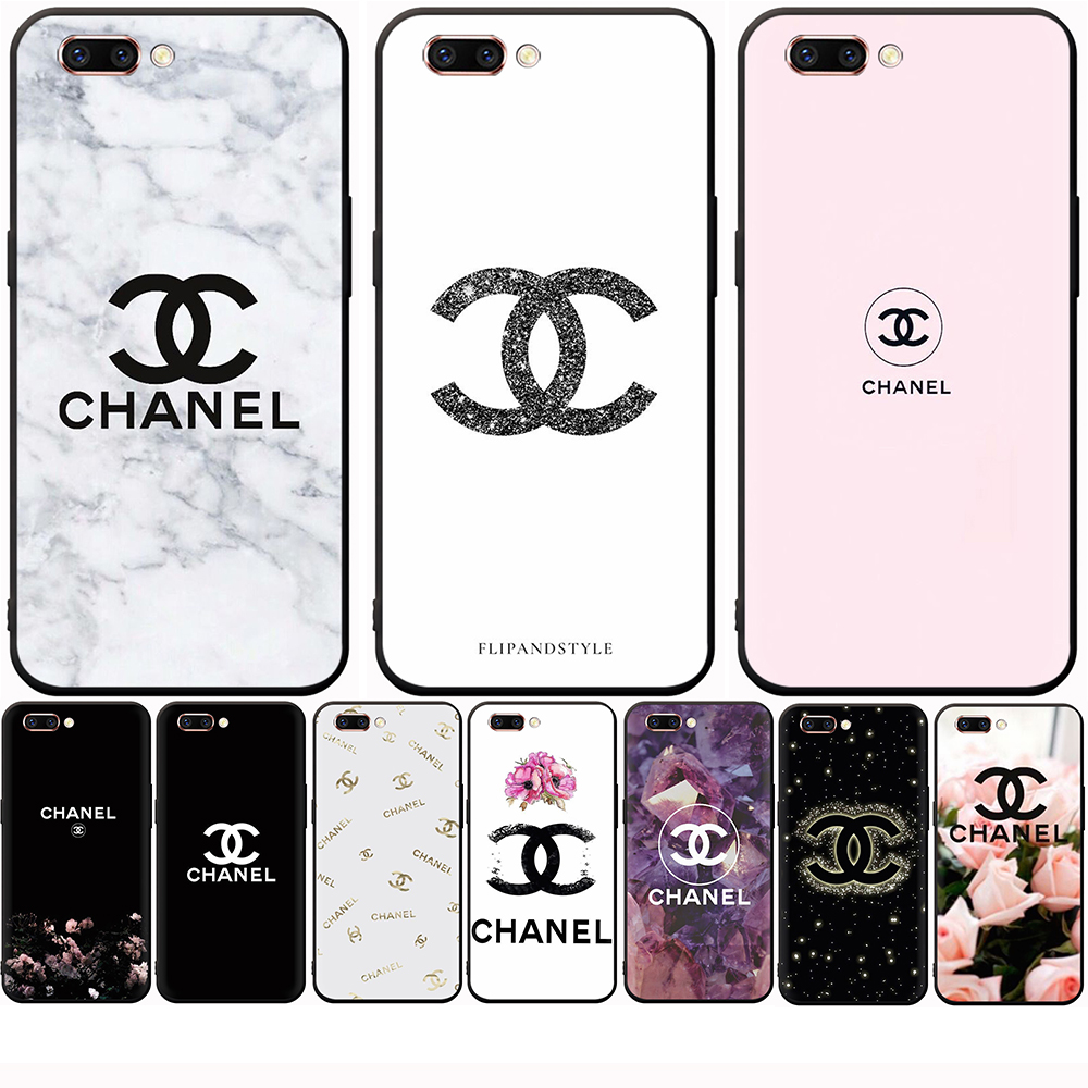 Ốp Điện Thoại Tpu Dẻo Màu Đen In Logo Chanel Thời Trang Chống Rơi Cho Oppo F5 A73 F7 F9 A7x F9 Pro F11 A9 2019 F11 Pro