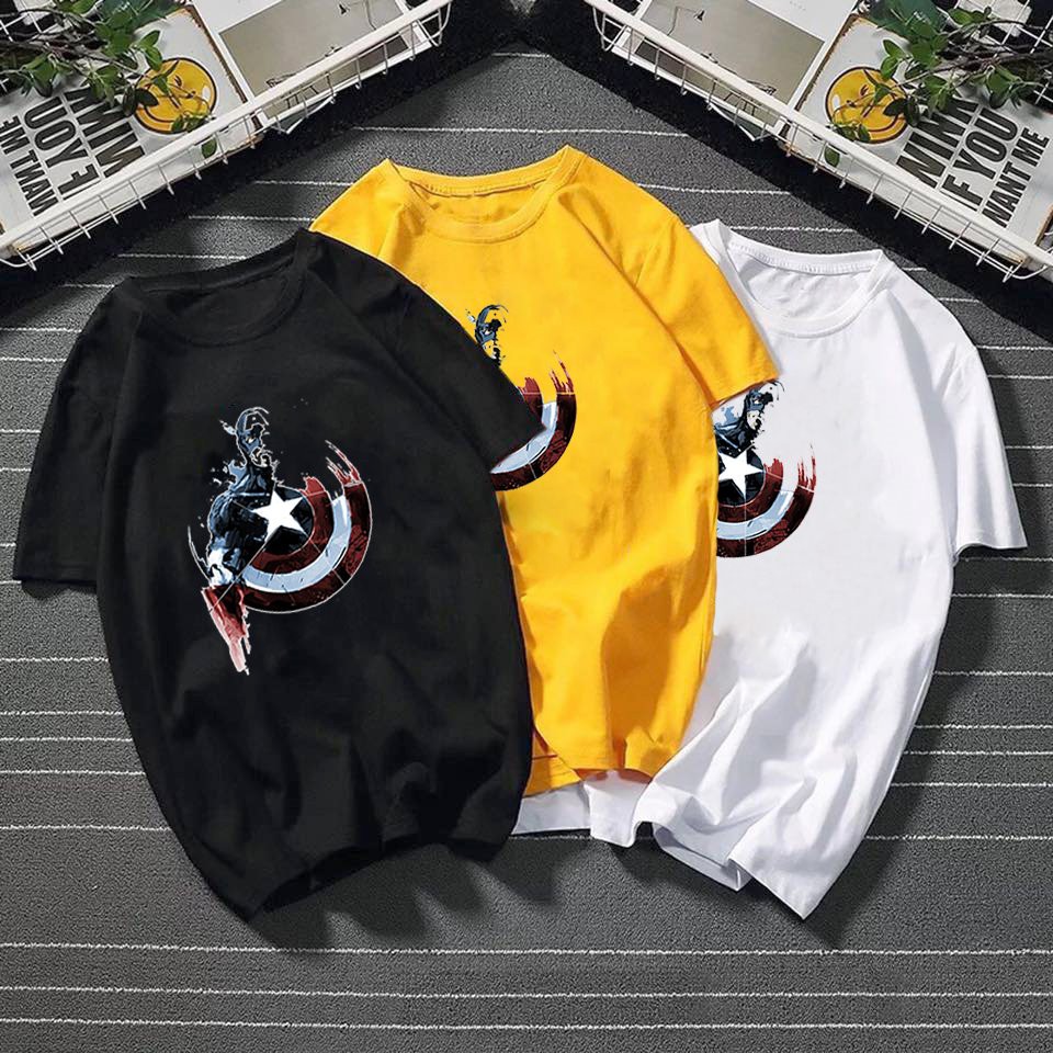 Áo thun nữ form rộng in hình họa tiết hoạt hình vải dày mịn siêu anh hùng TEEW443