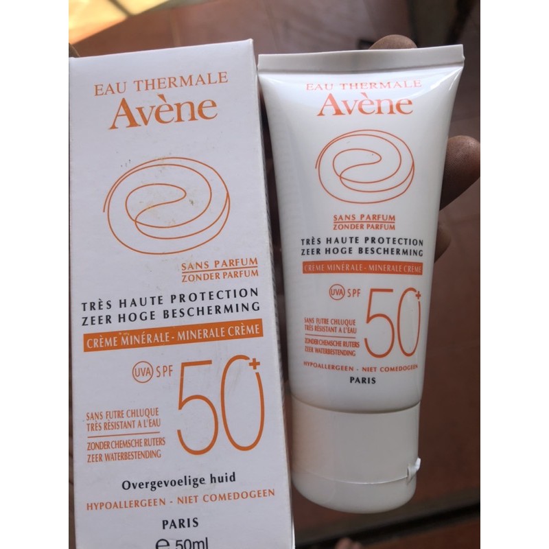 Kem chống nắng vật lí dành cho da nhạy cảm, da dễ bị kích ứng Eau Thermale Avene 50ml