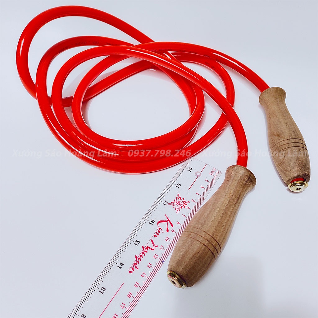 Dây Nhảy thể lực võ thuật Boxing, muay Thái... dài 2.8m, dây nhảy tập thể dục giảm cân tập Gym cán gỗ cao cấp siêu bền