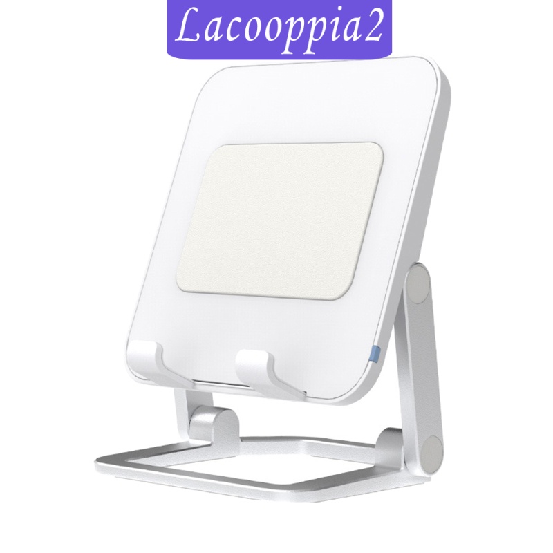 [LACOOPPIA2] Wireless Charger Stand, 2 Coil 15W Fast Wireless Charger Station, Zinc Alloy Wireless Charging Dock for