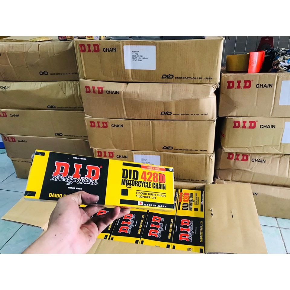 Sên D.I.D Gold  9mm - 10mm -> Giá chỉ: 420k - 530k