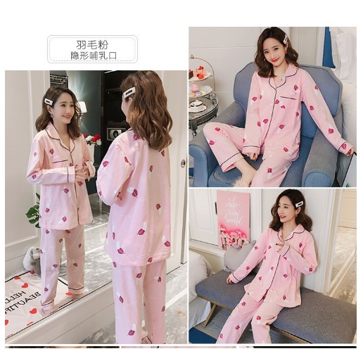 Bộ đồ pijama bầu và sau sinh cho con bú.