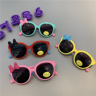 Tide new children’s wisdom baby all kinds of bow sunglasses female treasure cute girl polarized glasses 3537