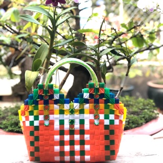 Giỏ xách đan thủ công nhà làm