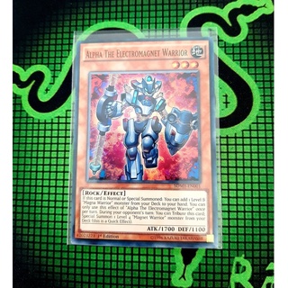 THẺ BÀI YUGIOH Monster - Alpha The Electromagnet Warrior - SDMY-EN001 - Super Rare 1st Edition