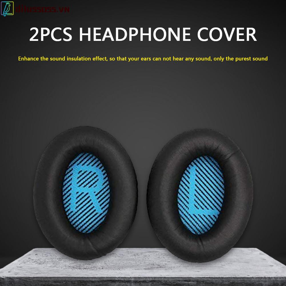 2 Đệm Tai Nghe Bằng Da Thay Thế Cho Tai Nghe Bose Quietcomfort