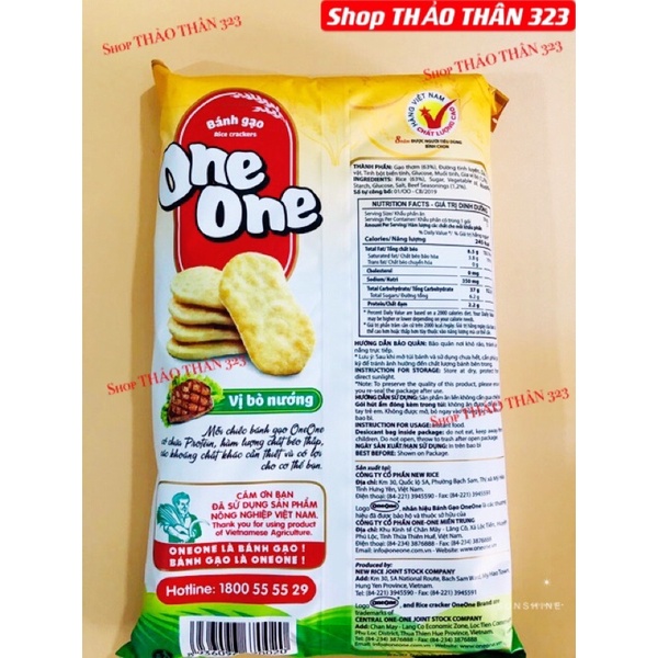 Bánh Gạo One One Vị Tôm Nướng 150g