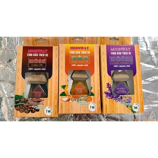 Tinh dầu thiên nhiên Moonway 100% organic, tinh dầu cam, oải hương, cafe