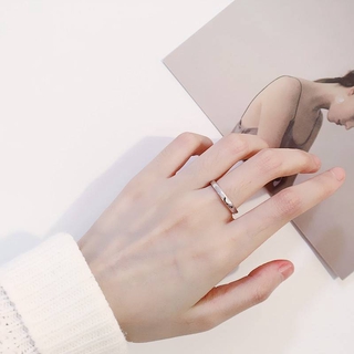 Nhẫn mặt tròn thiết kế đơn giản cá tính phong cách hàn quốc
