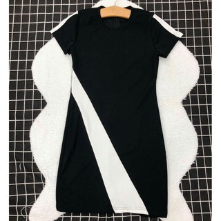 ĐẦM BODY THUN PHỐI MÀU D3067100