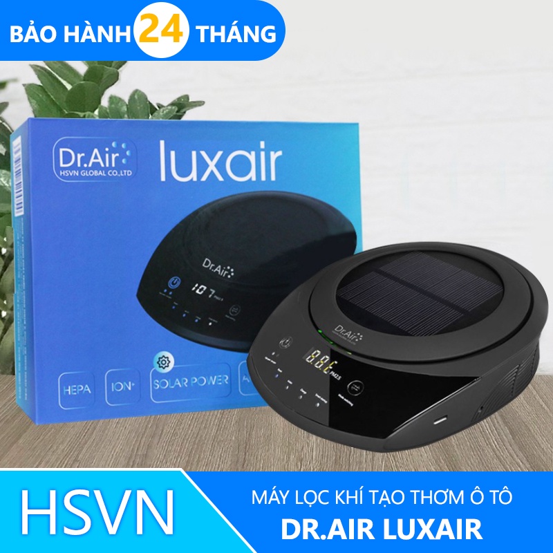 Máy lọc không khí tạo thơm Dr.Air luxair, máy tạo ion âm lọc không khí ô tô