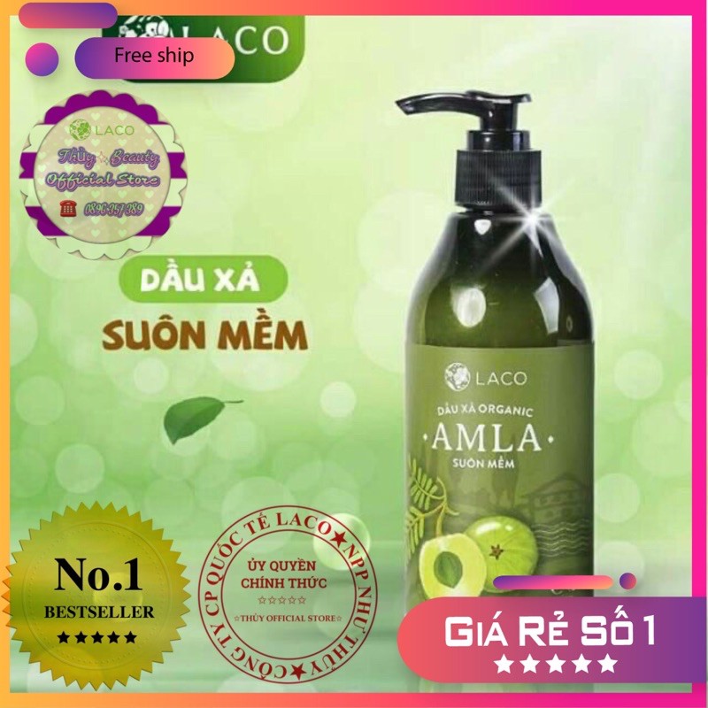 DẦU XẢ THIÊN NHIÊN ORGANIC AMLA LACO