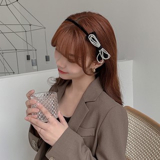 [Hairband new] Cài tóc nơ đen chất nhung