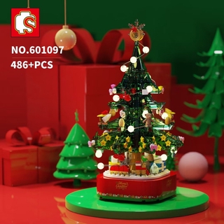 SEMBO ingly Bộ Đồ Chơi Lắp Ráp Mô Hình Cây Thông Giáng Sinh 486 Mảnh 601097