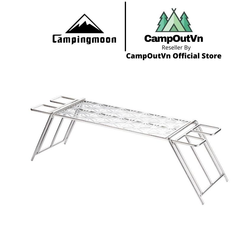 Kệ để đồ inox cao cấp 304 hoạ tiết MTG-TSCC kèm túi đựng cao cấp Campingmoon A336