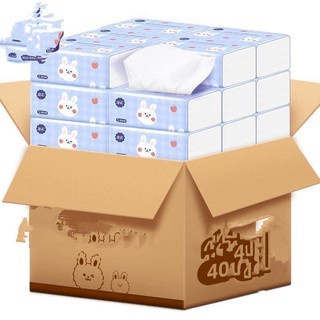 THÙNG 40 GÓI GIẤY RÚT THỎ SIÊU DAI