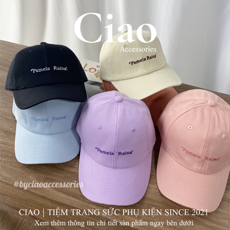 [HOẢ TỐC 1H] Nón/ Mũ vành thiết kế trẻ trung gam màu gum pastel xinh xắn trendy Pamela Ciao