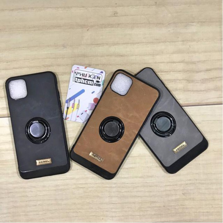 Ốp lưng iPhone 11 Pro Max Dẻo da hiệu Remax kèm iRing
