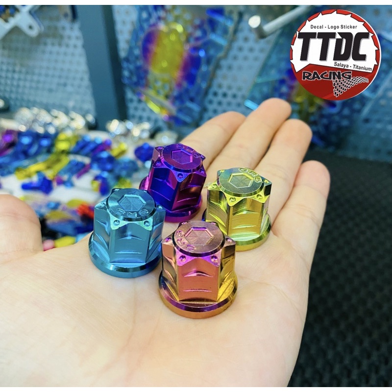 Tán Titan gr5 mẫu mới size 10/12/14li gắn nhiều vị trí