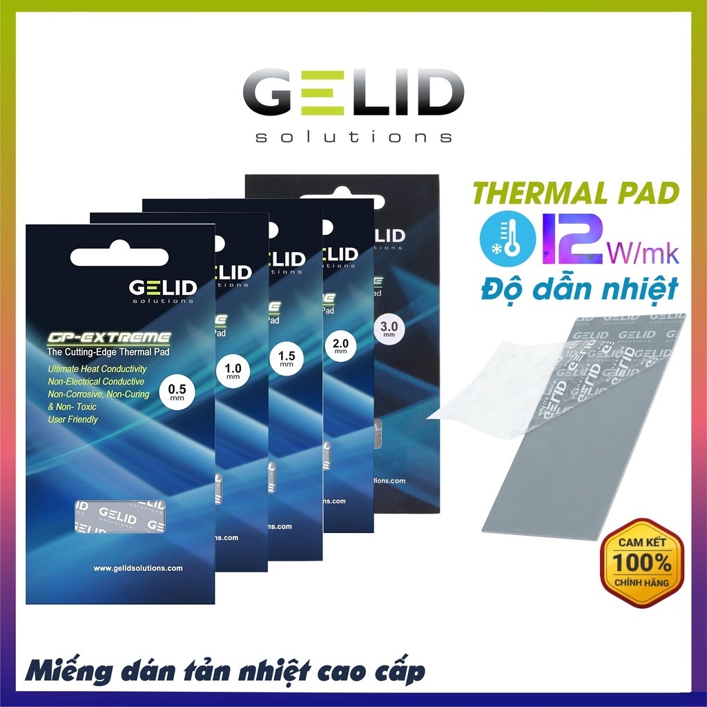 Miếng tản nhiệt cao cấp GELID GP-EXTREME Thermal PAD 12W mk