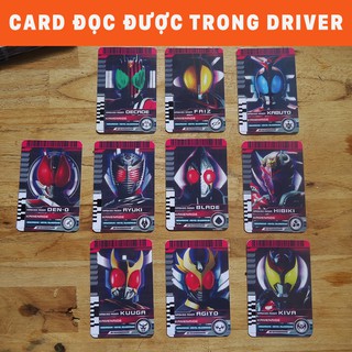 Bộ 10 thẻ ĐỌC trong DX/CSM: Decade,Faiz,Kabuto,DenO,Ryuki,Blade,Hibiki,Kuuga,Agito,Kiva