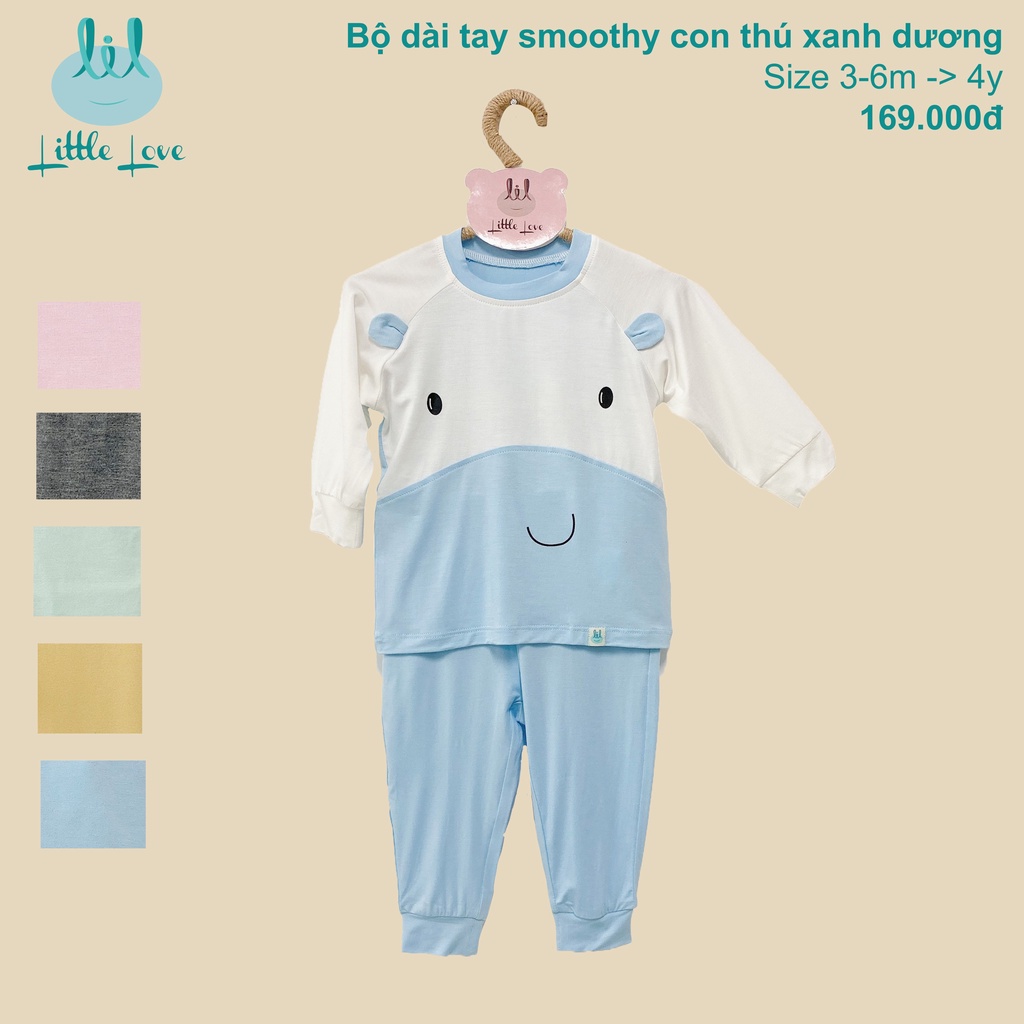 Bộ dài tay smoothy họa tiết trẻ em Little Love