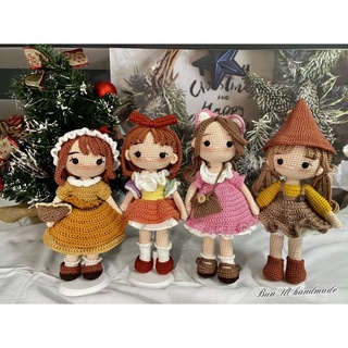 Búp bê móc len handmade thủ công, quà tặng cho bé, quà tặng giáng sinh