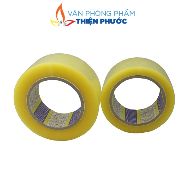Băng keo trong 4.8cm Angles dán thùng dày 1.3kg-1.8kg-2kg độ dính 50MIC THIỆN PHƯỚC
