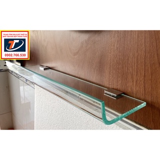 Kệ kính uốn cong phòng tắm inox 304 cao cấp - tt-026
