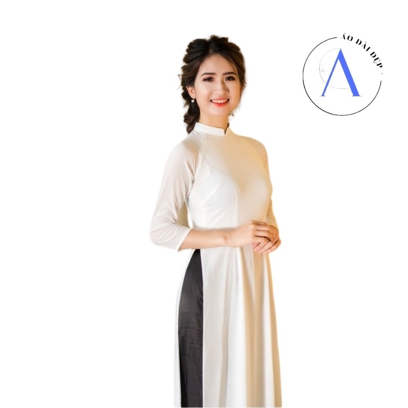 Áo Dài Trắng Học Sinh – Áo Dài Trơn Chất Liệu Chiffon ADV10