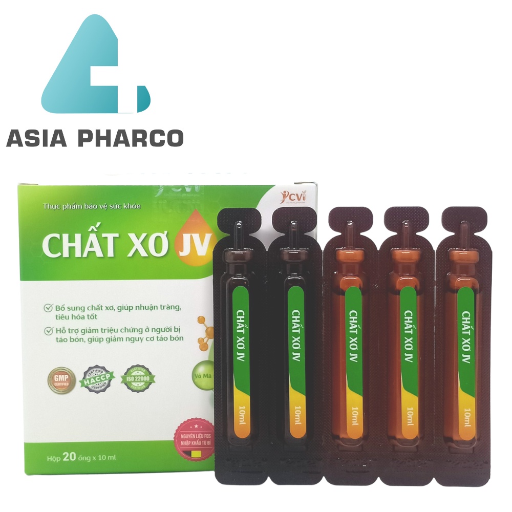 Chất xơ JV - Bổ sung chất xơ, giúp nhuận tràng, tiêu hóa tốt Dược CVI nguyên liệu từ Bỉ