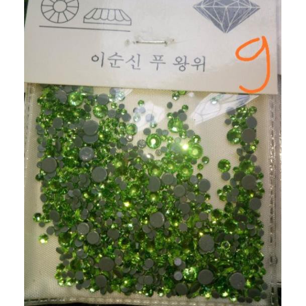 Đá chân keo 009 siêu sáng trang trí móng