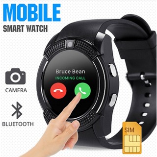 Đồng Hồ Thông Minh SMARTWATCH V8 - Cảm Ứng, Gắn Sim Và Thẻ Nhớ - Hỗ Trợ Sử Dụng Tiếng Việt
