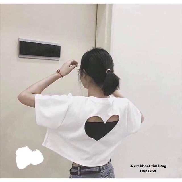 Áo crt khoét tim lưng - HS