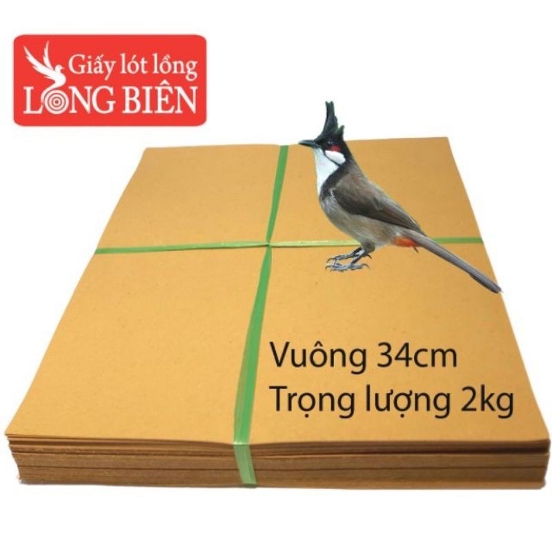 Giấy lót lồng chim chào mào vuông dày dặn nhiều kích thước trọng lượng 2kg