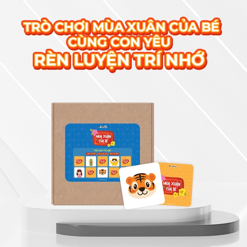 Hộp Háo Hức TỪ VỰNG ĐẦU ĐỜI cho bé 0-3 tuổi - Combo 3 sách và Trò chơi Mùa xuân của bé