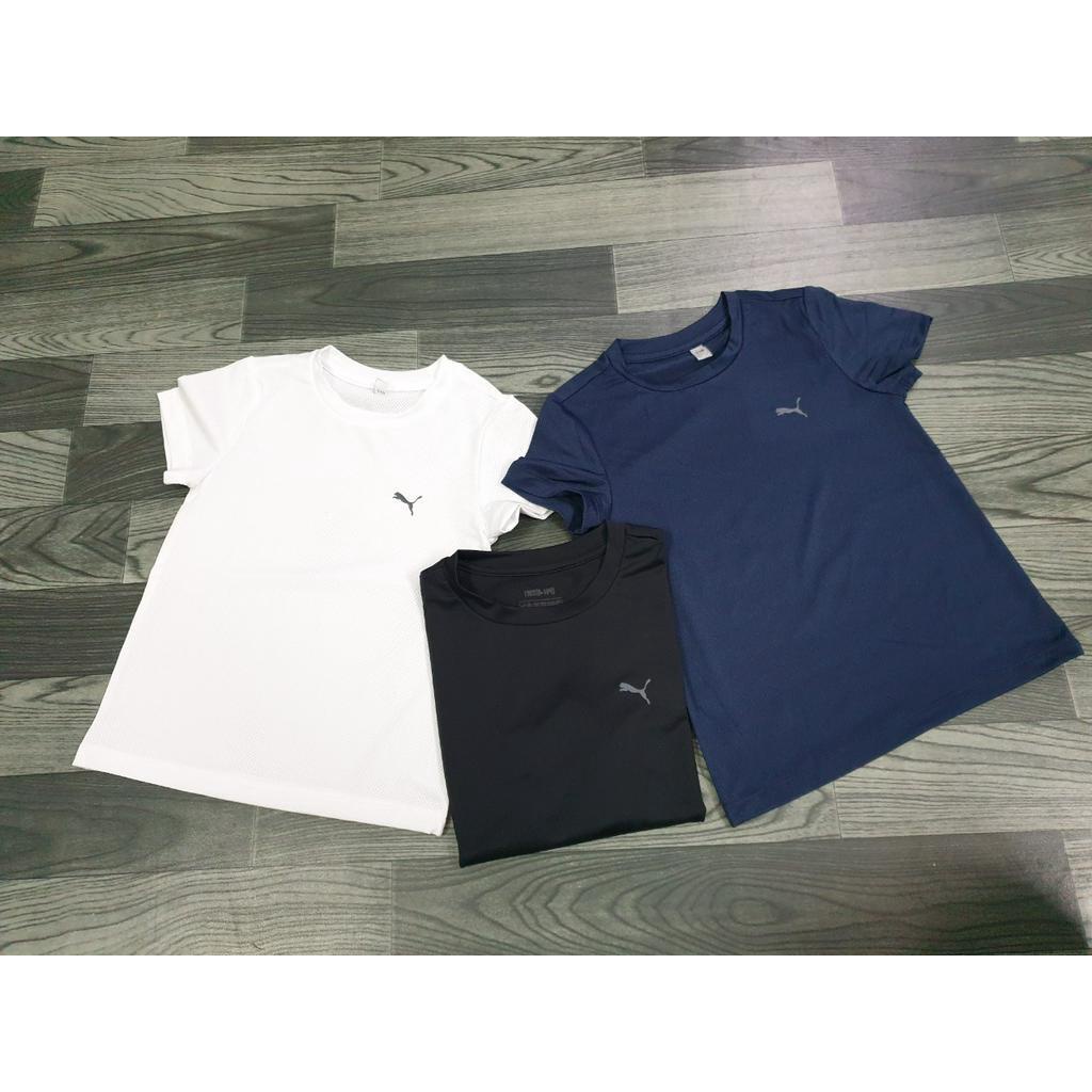 ÁO THỂ THAO PUMA CỘC TAY CỔ TRÒN CHO BÉ TRAI