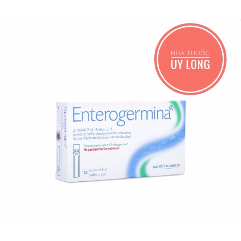 Men vi sinh Enterogermina- hộp 20 ống, lợi khuẩn, cân bằng hệ vi sinh đường ruột