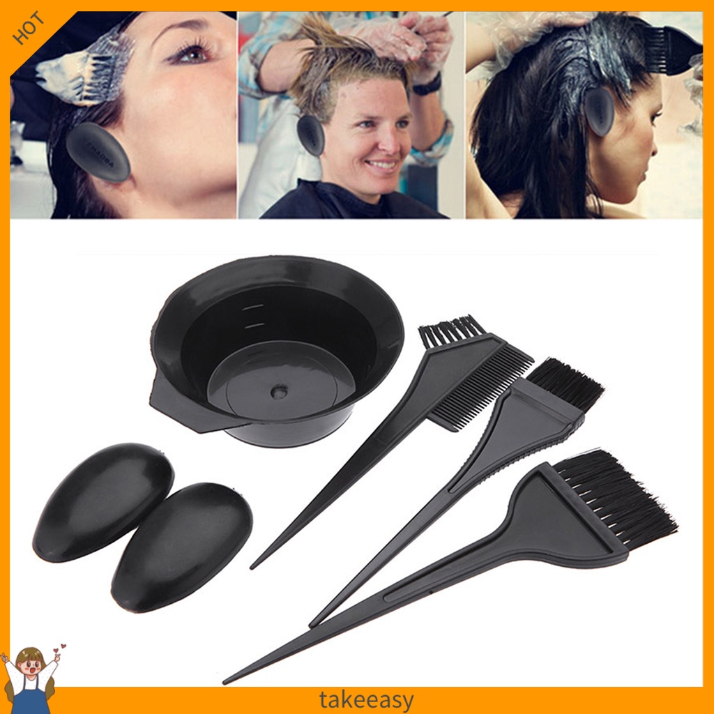 Bộ 5 Dụng Cụ Nhuộm Tóc Màu Sắc Tiện Dụng